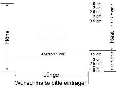 Logo als Sichtschutzfolie mit Streifen