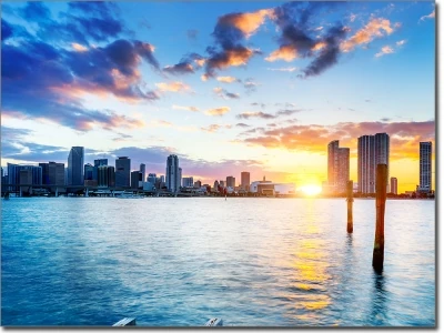 Miami im Sonnenuntergang