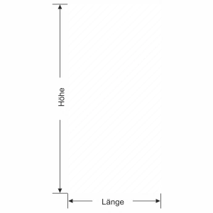 Milchglasfolie Diagonalstreifen 5/1 - Ansicht Farbauswahl und Anleitung zur Größenberechnung
