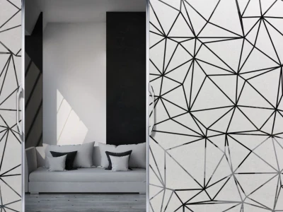 Milchglasfolie Geometrische Polygone