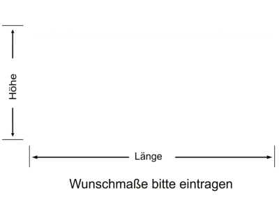 Milchglasfolie Kreisdekor - Ansicht Farbauswahl und Anleitung zur Größenberechnung