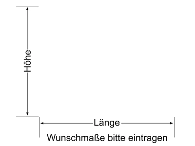 Milchglasfolie Streifen 10/1 - Ansicht Farbauswahl und Anleitung zur Größenberechnung