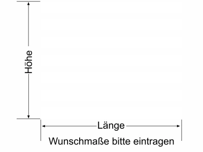 Milchglasfolie Streifen 10/5 - Ansicht Farbauswahl und Anleitung zur Größenberechnung