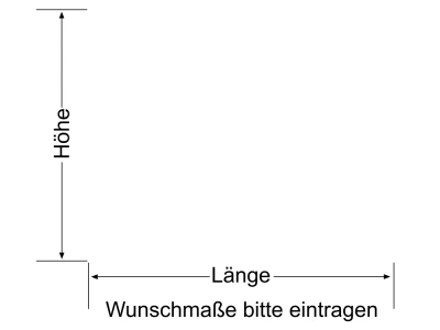Milchglasfolie Streifen 3/3 - Ansicht Farbauswahl und Anleitung zur Größenberechnung
