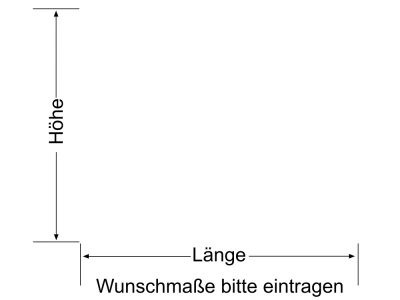 Milchglasfolie Streifen 5/1 - Ansicht Farbauswahl und Anleitung zur Größenberechnung