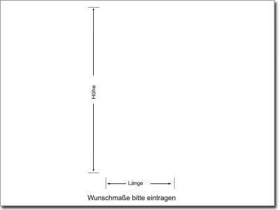 Milchglasfolie Streifen Linienharmonie - Ansicht Farbauswahl und Anleitung zur Größenberechnung