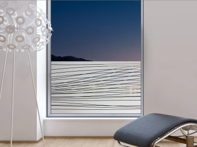 Milchglasfolie Streifendesign
