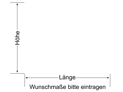 Milchglasfolie Wellen 5/1 - Ansicht Farbauswahl und Anleitung zur Größenberechnung