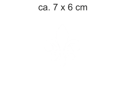 Fensterfolie in Musselinglas Optik Lilie