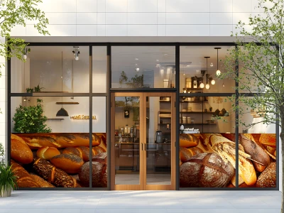 Schaufenster Fotofolie Bäckerei