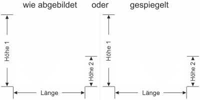 Sichtschutz Fensterfolie Bambusstrauch - Ansicht Ausrichtung mit Farbauswahl und Anleitung zur Größenberechnung - Vorschlag 1