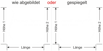 Fensteraufkleber Praxis - Ansicht Ausrichtung mit Farbauswahl Vorschlag 2