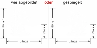 Sichtschutzfolie Bambus und Zen Steine - Ansicht Ausrichtung mit Farbauswahl und Anleitung zur Größenberechnung - Vorschlag 1
