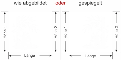 Sichtschutzfolie Bambus und Zen Steine - Ansicht Ausrichtung mit Farbauswahl und Anleitung zur Größenberechnung - Vorschlag 2