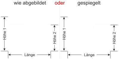 Sichtschutzfolie Gewerbe Coffee - Ansicht Ausrichtung mit Farbauswahl