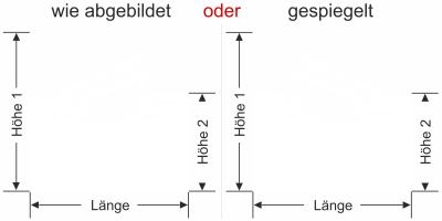 Sichtschutzfolie Gewerbe Coffee Bar - Ansicht Ausrichtung mit Farbauswahl