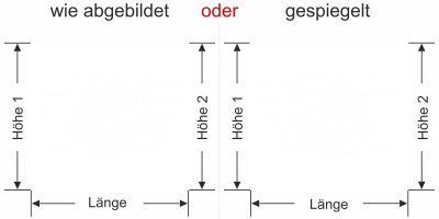 Sichtschutzfolie Gewerbe Coffee Bar - Ansicht Ausrichtung mit Farbauswahl