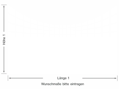 Sichtschutzfolie Gewerbe Kachelmuster - Ansicht Farbauswahl und Anleitung zur Größenberechnung