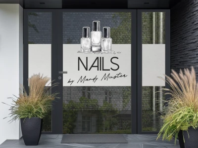 Sichtschutzfolie Gewerbe Kosmetikstudio