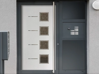 Sichtschutzfolie Gewerbe Quadratdesign