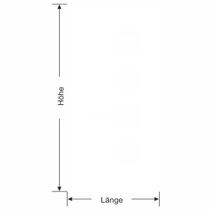 Sichtschutzfolie Gewerbe Quadratdesign - Ansicht Farbauswahl, Ausrichtung und Anleitung zur Größenberechnung
