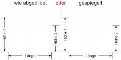 Sichtschutzfolie Gewerbe Wellness Buddha - Ansicht Ausrichtung mit Farbauswahl