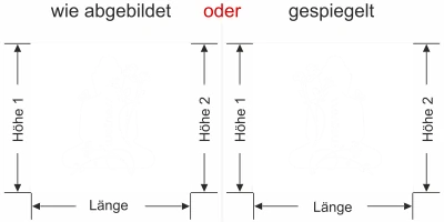 Sichtschutzfolie Gewerbe Wellness Buddha - Ansicht Ausrichtung mit Farbauswahl