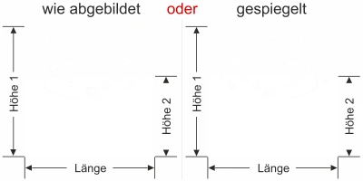 Sichtschutzfolie Gewerbe Tasse mit Kaffeebohnen - Ansicht Ausrichtung mit Farbauswahl und Anleitung zur Größenberechnung - Vorschlag 2