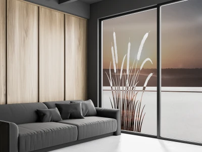 Sichtschutzfolie Kolbenschilf