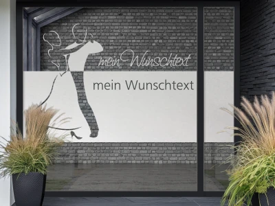 Sichtschutzfolie Tanzpaar - für Tanzschule