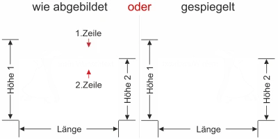 Sichtschutzfolie Tanzpaar - Ansicht Farbauswahl