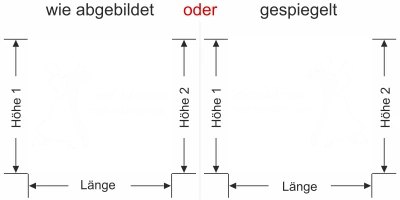 Sichtschutzfolie Tanzpaar - Ansicht Farbauswahl