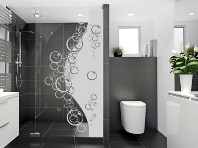 Sichtschutzfolie Wasserperlen