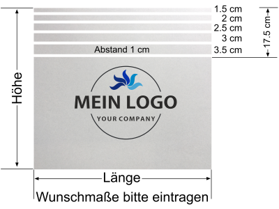 Türfolie Eigenes Logo als Digitaldruck - Ansicht Beispielbild