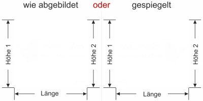 Schönheitssalon Aufkleber - Ansicht Ausrichtung mit Farbauswahl Vorschlag 2